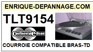 CONTINENTAL EDISON-TLT9154-COURROIES-COMPATIBLES