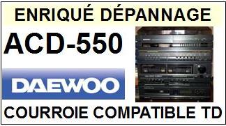 DAEWOO-ACD550 ACD-550-COURROIES-COMPATIBLES