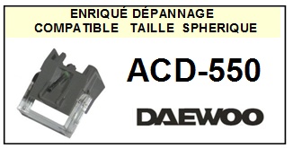 DAEWOO-ACD550  ACD-550-POINTES-DE-LECTURE-DIAMANTS-SAPHIRS-COMPATIBLES