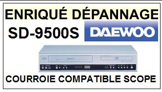 DAEWOO  SD9500S  SD-9500S  Courroie Compatible Magntoscope