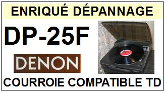 DENON <br>Platine DP25F DP-25F Courroie Tourne-disques <BR><small>sc 2014-10</small>