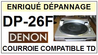 DENON-DP26F DP-26F-COURROIES-COMPATIBLES