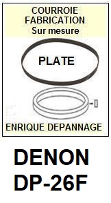 DENON <br>Platine DP26F DP-26F Courroie Tourne-disques <BR><small>sc 2014-01</small>