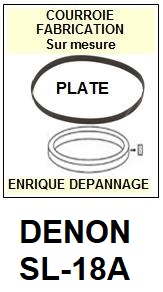 DENON-SL18A SL-18A-COURROIES-COMPATIBLES