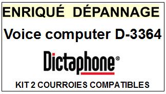 DICTAPHONE-D3364 VOICE COMPUTER  VOICE PROCESSOR D--COURROIES-COMPATIBLES