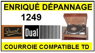 DUAL 1249 Courroie compatible tourne-disques