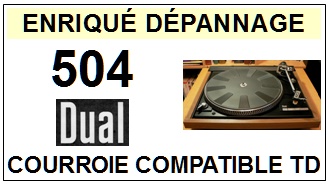 DUAL-504-COURROIES-ET-KITS-COURROIES-COMPATIBLES