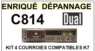 DUAL-C814-COURROIES-COMPATIBLES
