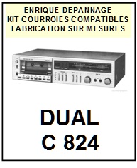 DUAL-C824-COURROIES-COMPATIBLES
