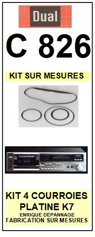 DUAL-C826-COURROIES-ET-KITS-COURROIES-COMPATIBLES