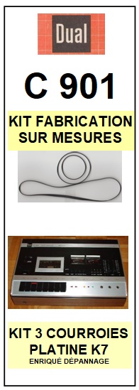 DUAL-C901-COURROIES-COMPATIBLES