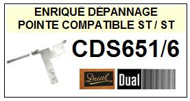 DUAL-CDS651/6-POINTES-DE-LECTURE-DIAMANTS-SAPHIRS-COMPATIBLES