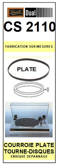 DUAL-CS2110-COURROIES-ET-KITS-COURROIES-COMPATIBLES