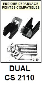 DUAL-CS2110-POINTES-DE-LECTURE-DIAMANTS-SAPHIRS-COMPATIBLES