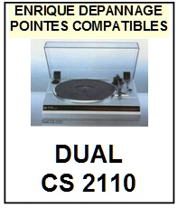 DUAL-CS2110-POINTES-DE-LECTURE-DIAMANTS-SAPHIRS-COMPATIBLES