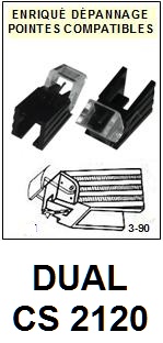 DUAL-CS2120-POINTES-DE-LECTURE-DIAMANTS-SAPHIRS-COMPATIBLES