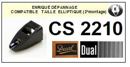 DUAL-CS2210. CS-2210 (2MONTAGE)-POINTES-DE-LECTURE-DIAMANTS-SAPHIRS-COMPATIBLES