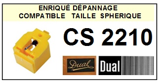 DUAL-CS2210  (1MONTAGE)-POINTES-DE-LECTURE-DIAMANTS-SAPHIRS-COMPATIBLES