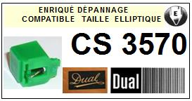 DUAL-CS3570 CS-3570-POINTES-DE-LECTURE-DIAMANTS-SAPHIRS-COMPATIBLES