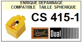DUAL-CS415-1  CS 415-1-POINTES-DE-LECTURE-DIAMANTS-SAPHIRS-COMPATIBLES