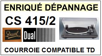 DUAL-CS415/2-COURROIES-COMPATIBLES