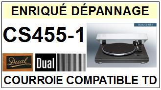 DUAL-CS455/1 CS455-1-COURROIES-COMPATIBLES