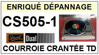 DUAL-CS505-1-COURROIES-COMPATIBLES