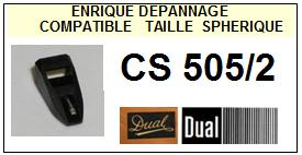 DUAL-CS505/2-POINTES-DE-LECTURE-DIAMANTS-SAPHIRS-COMPATIBLES