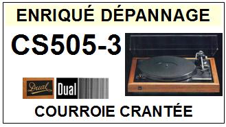 DUAL-CS505/3 CS505-3-COURROIES-COMPATIBLES