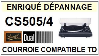 DUAL CS505/4  Courroie Tourne-disques <BR><small>a 2014-04</small>