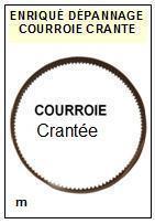 DUAL<br> CS505 courroie crante dente (thooth belt) pour tourne-disques <BR><small>c+dentee 2015-04</small>