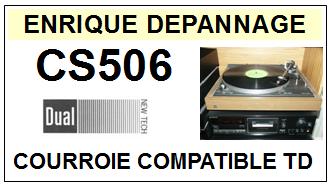 DUAL CS506  Courroie Compatible Tourne-disques