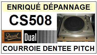 DUAL-CS508-COURROIES-COMPATIBLES