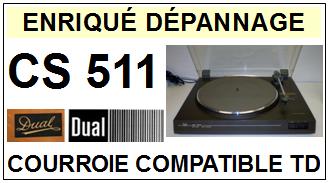 DUAL-CS511-COURROIES-COMPATIBLES