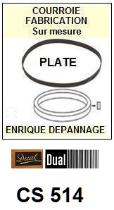 DUAL-CS514-COURROIES-ET-KITS-COURROIES-COMPATIBLES