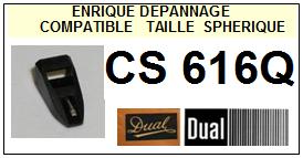 DUAL-CS616Q-POINTES-DE-LECTURE-DIAMANTS-SAPHIRS-COMPATIBLES