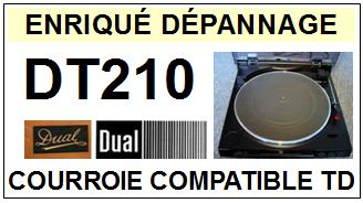 DUAL-DT210-COURROIES-ET-KITS-COURROIES-COMPATIBLES