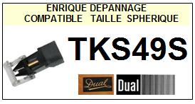 DUAL-TKS49S-POINTES-DE-LECTURE-DIAMANTS-SAPHIRS-COMPATIBLES