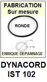 DYNACORD IST102  <br>Courroie ronde d'entrainement tourne-disques (<b>round belt</b>)<small> 2017 AOUT</small>
