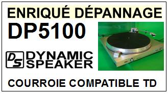 DYNAMIC SPEAKER DP5100 <br>Courroie d\'entrainement pour tourne-disques (<b>flat belt</b>)<small> 2016-01</small>