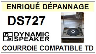 DYNAMIC SPEAKER-DS727-COURROIES-COMPATIBLES