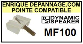DYNAMIC SPEAKER-MF100 MF-100-POINTES-DE-LECTURE-DIAMANTS-SAPHIRS-COMPATIBLES