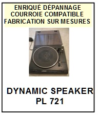 DYNAMIC SPEAKER-PL721-COURROIES-COMPATIBLES