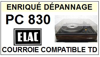 ELAC-PC830 BELT DRIVE PLUS-COURROIES-COMPATIBLES