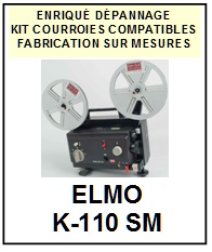 ELMO-K110SM K-110 SM 8MM-COURROIES-COMPATIBLES