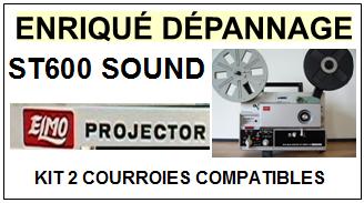 ELMO  ST600 SOUND    kit 2 Courroies Compatibles Projecteur 8mm