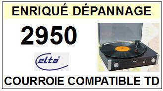 ELTA<br> 2950 Courroie (flat belt) Tourne-disques<small> 2015-9</small>