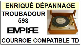 EMPIRE-TROUBADOUR 598-COURROIES-ET-KITS-COURROIES-COMPATIBLES