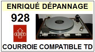 EMT <br>Platine 928  Courroie Tourne-disques <BR><small>a 2014-10</small>