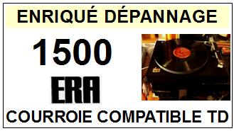 ERA<br> 1500 courroie (flat belt) pour tourne-disques <BR><small>sc 2015-01</small>